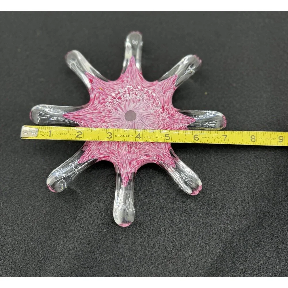 Hot Island Glass Maui Art Glass Pink Starfish Paperweight 2002